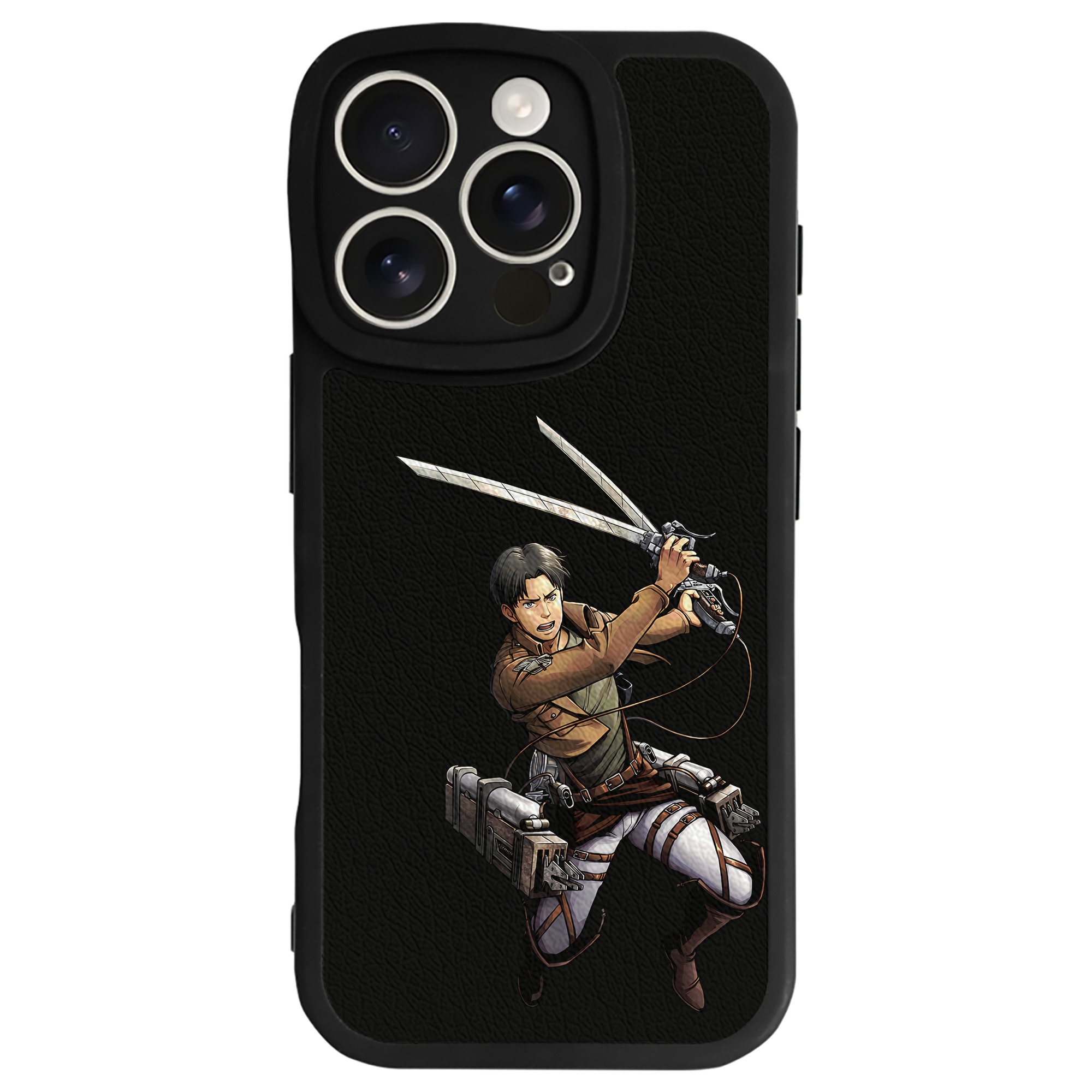 （画像用） 進撃の巨人 Attack on Titan 【iPhone 16シリーズ対応】シリコンスマホケース（レザー調） 材質：シリコン